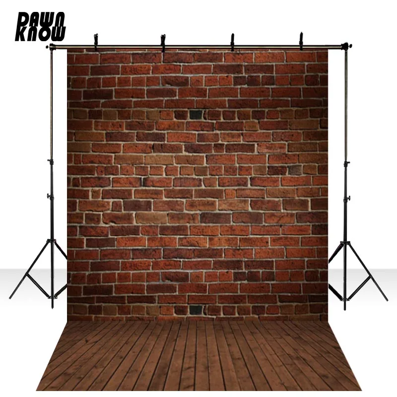

DAWNKNOW Photo Backdrops Brick Wall Photography Background Brown Floor Photocall Children Newborn Photo Shoot Studio CM6738