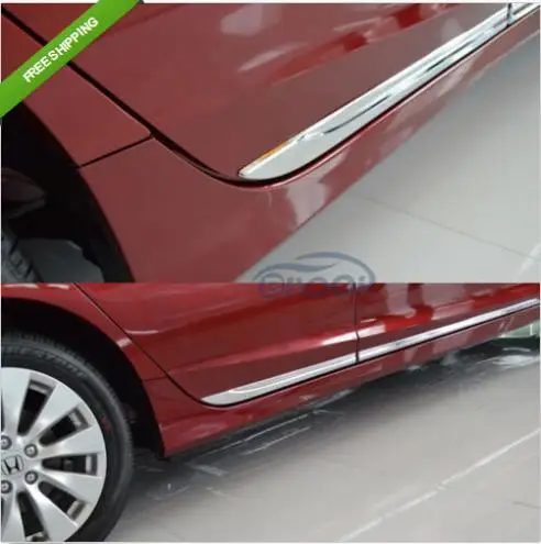 

Chrome Body Side Door Moulding Trim Overlay cover For Honda Accord MK9 2013 2014