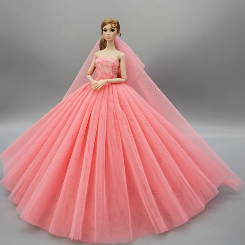 ZJF163-06 Милый Единорог свадебное платье игрушки принцессы ручной работы BJD Кукла Одежда Красота игрушки 1/6 платье SD кукла аксессуары свадьба, комплект одежды для новорожденных - Цвет: ZJF163-06