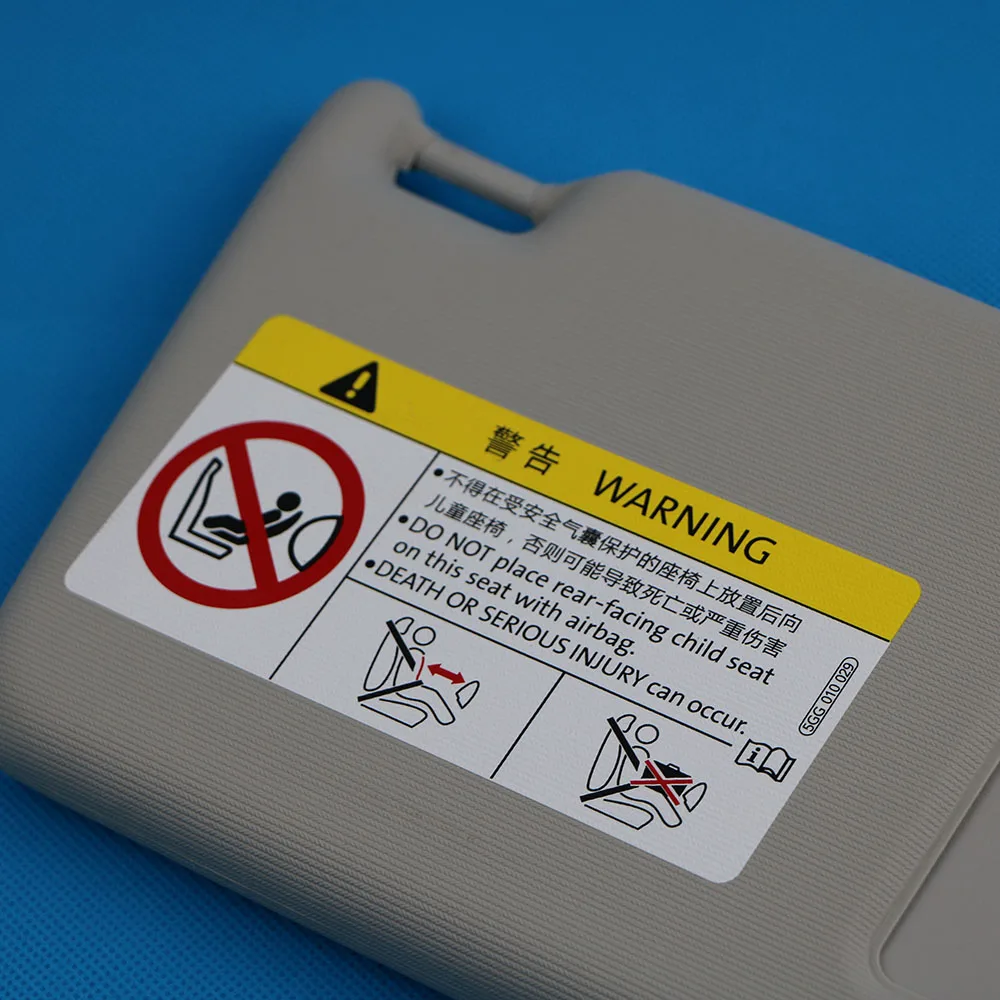 Серый правый передний солнцезащитный козырек с зеркалом для макияжа VW Jetta MK6 2012 2013