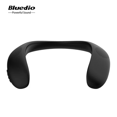 Беспроводная колонка Bluedio HS, Портативная колонка с креплением на шею, басовая, Bluetooth-совместимая, FM-радио, поддержка слота для SD-карты