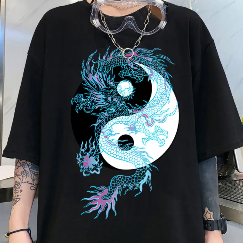 

Gothic T-shirt Punk Tee Y2k T-shirt New Ins Harajuku Plus Size Loose Print Top Summer Street Retrostyle T-shirt Women 00041