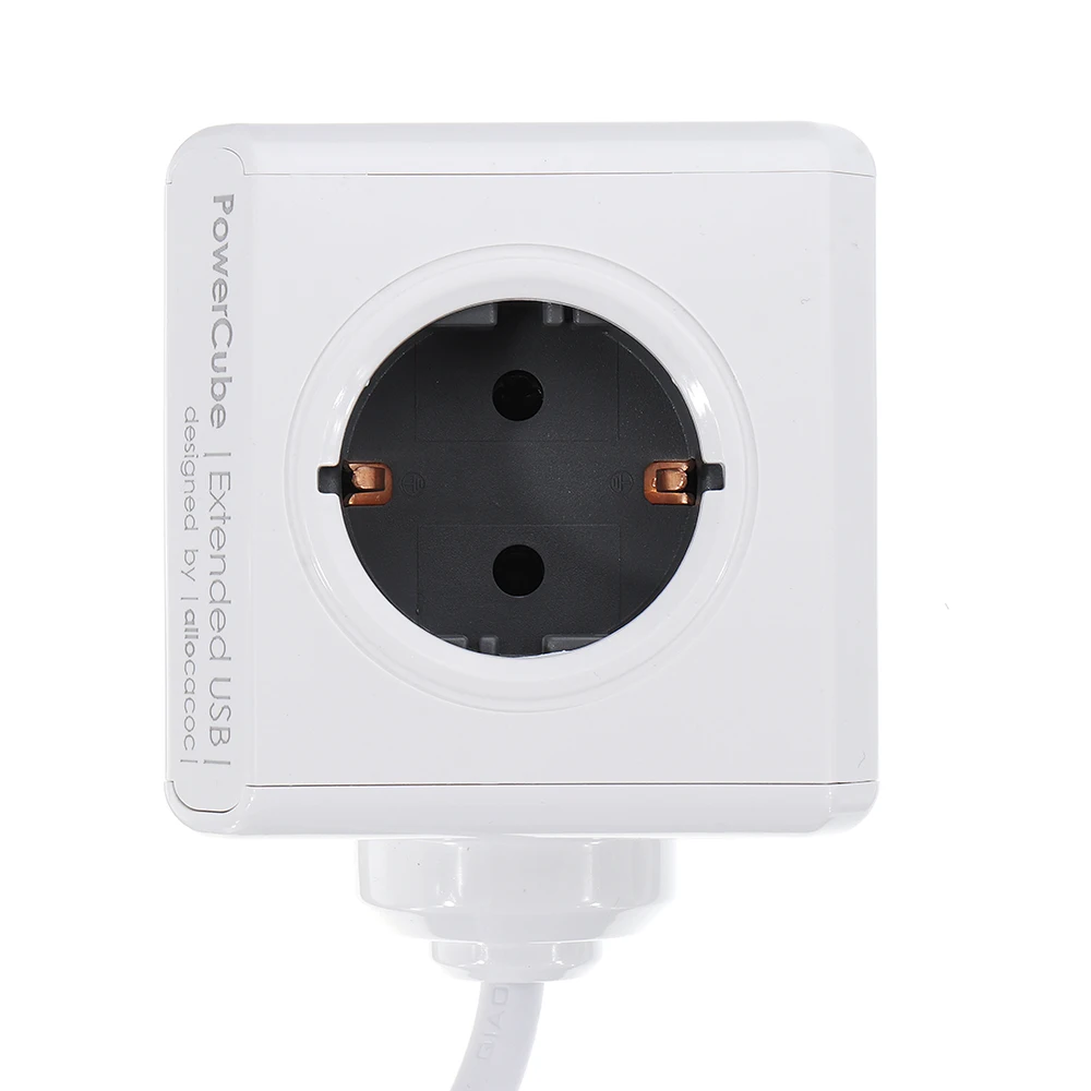 Разъем питания EU Plug Magic Cube Smart power Strip дорожный Расширенный адаптер 2 USB 5 В 2.1A порты 4 розетки 150/300 см кабель