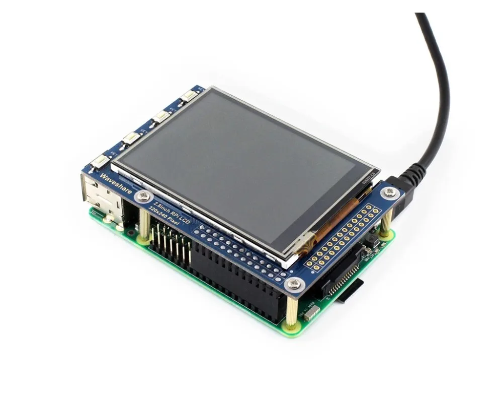 2 8 дюймовый резистивный сенсорный ЖК экран RPi (A) TFT дисплей предназначенный для