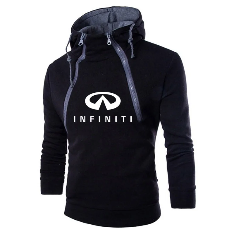 

Unisex Spring Autumn Men's Hoodie Infiniti Car Logo Casual Solid Color Pullover Double Chain Cotton Harajuku Men's Hoodie