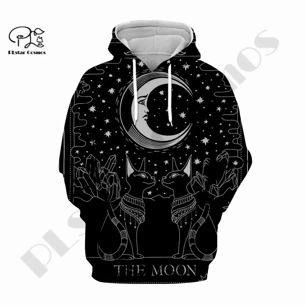 

PLstar Cosmos 3Dprint Newest Tarot Cards Anime Art Harajuku Funny Unique Unisex Casual Black White Hoodies/Sweatshirt/Zip S-12