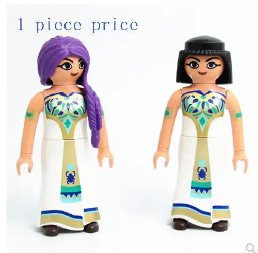 Playmobil Фигурка Игрушки мини фигурка Playmobil полицейская принцесса военные фигурки аксессуары Refills игрушки - Цвет: 24