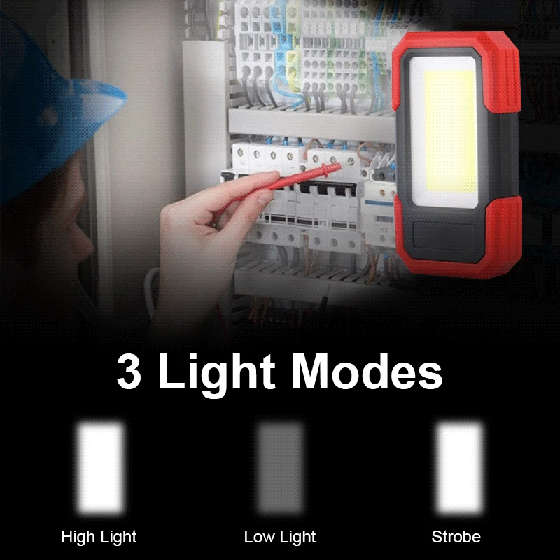 

COB LED Work Light with Magnet Maintenance Lantern USB Charging Portable Working Lamp Waterproof Camping Emergency Lights