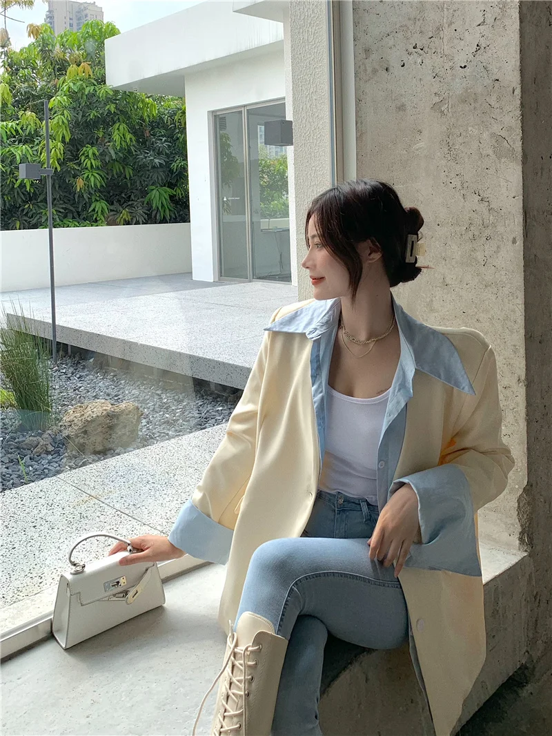 

Price Korean Fashion Wear Design Sense Chic Pieces Loose Suit Jacket