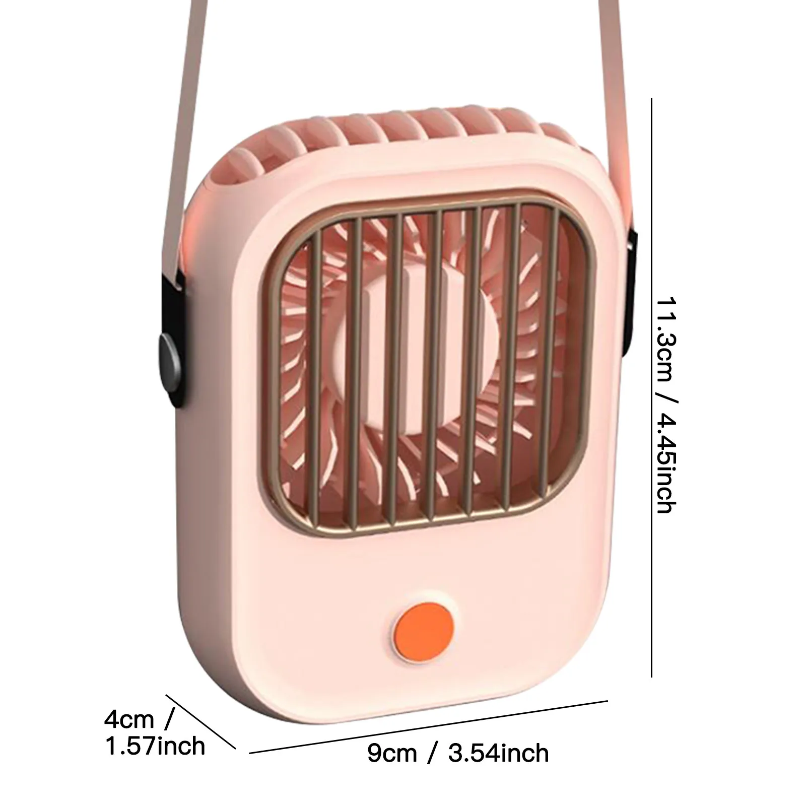 

Summer little Hand Fan Rechargeable Portable USB Collar Lazy Hanging Neck Fan Dual Cooling Fan Outdoor Fashion Small Fan