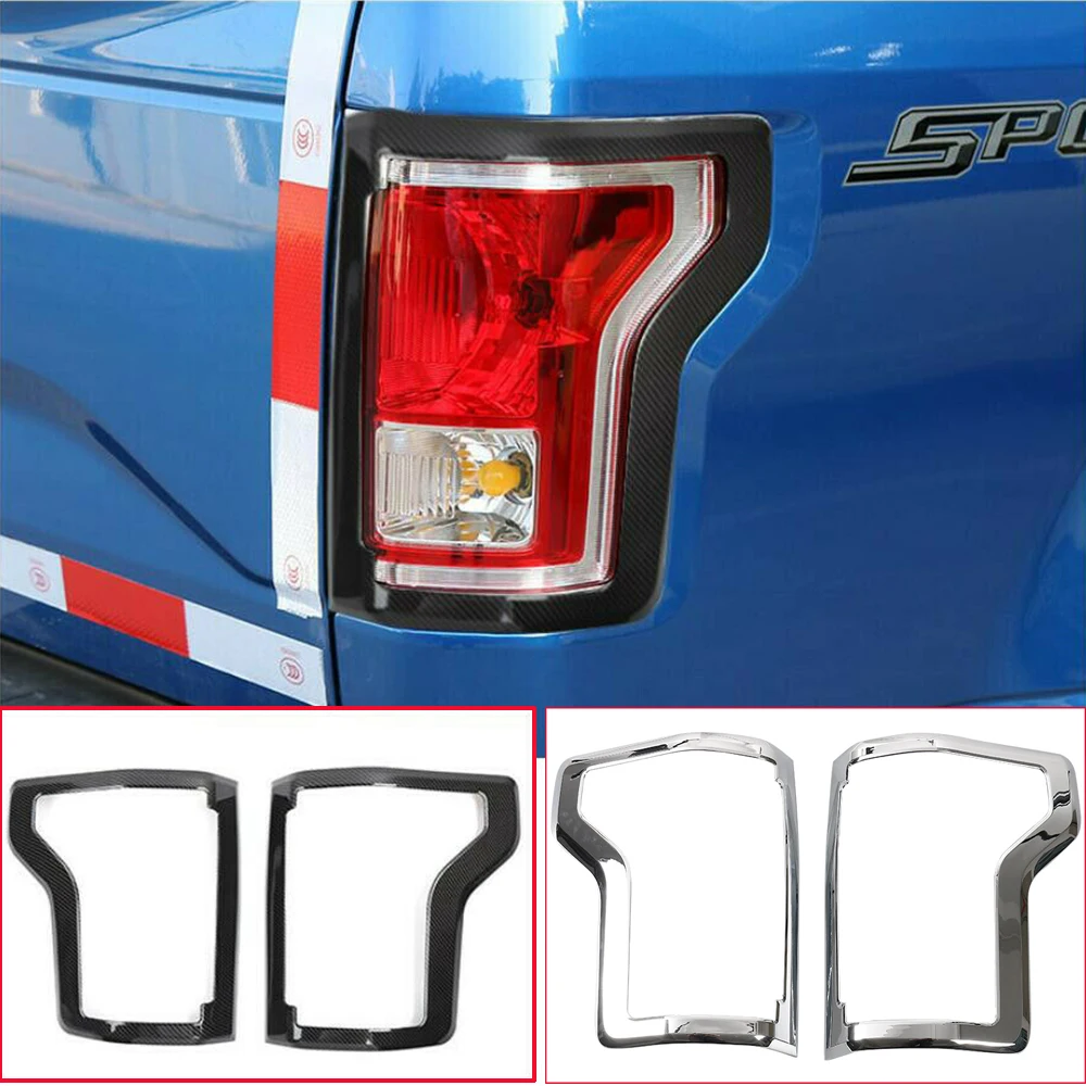 

ABS Rear Tail Light Taillight Lamp Decoration Cover Trim Fit ForFord F150 2016-2020 Car Exterior Accessories