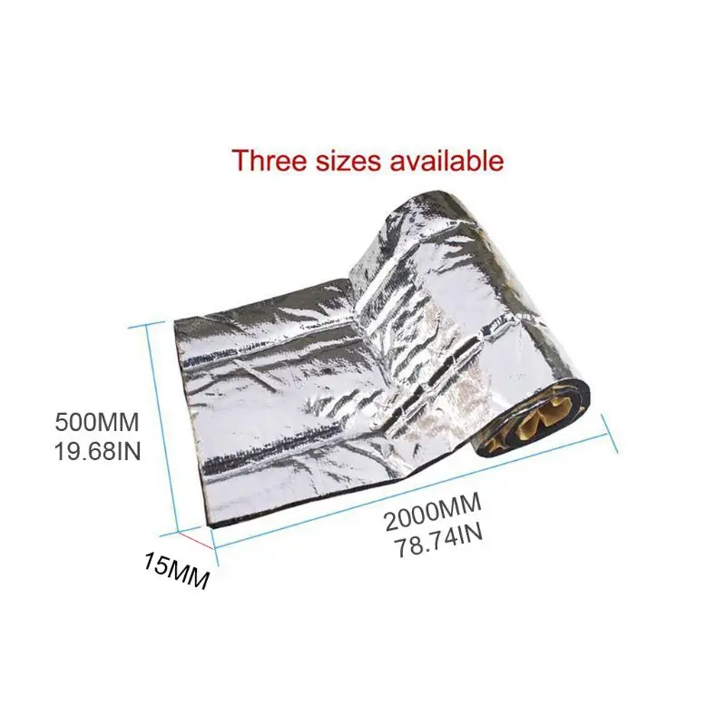 

Universal Waterproof Car Sound Deadener Mat Noise Bonnet Insulation Deadening Hood Engine Sticker Dustproof Practical