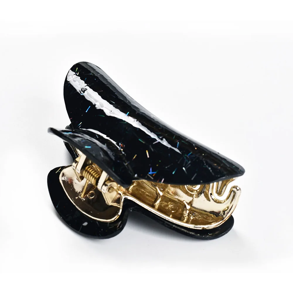 Модные блестящие акриловые заколки для волос 9 см | Заколки-крабы