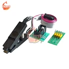 Программатор, тестовый зажим SOP8 SOP SOIC 8soic8 DIP8 DIP 8-контактный тестовый зажим для EEPROM 93CXX  25CXX адаптеры программирования