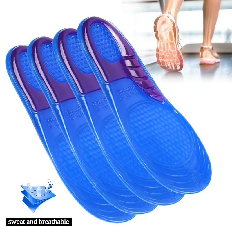 

Пара силиконовых гелевых стельки из ТПЭ, утолщенные высокоэластичные амортизирующие стельки с эффектом памяти, дышащие и здоровые для заня...