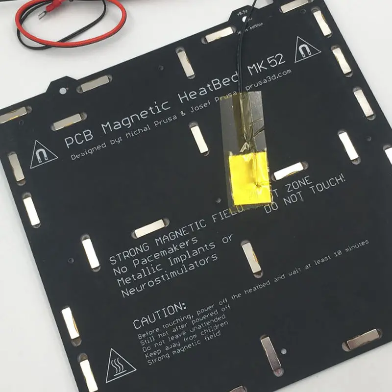 

woveLOT-3D Printer Parts Clone I3 Mk3 3D Printer Heated Bed Magnetic Mk52 Heatbed 24V Assembly