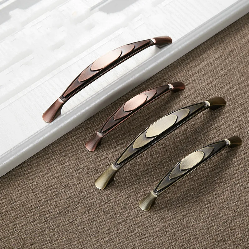 Зеленая бронзовая ручка для шкафа ящика дверная украшение дома из цинкового