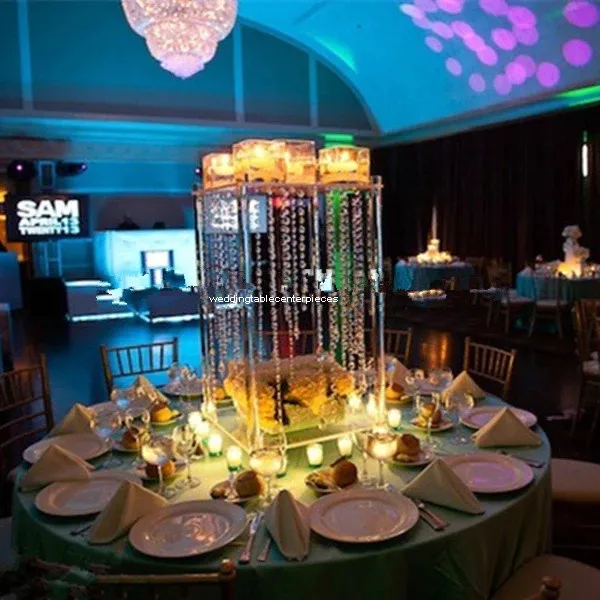 Высота 80 см диаметр 30 Элегантный кристаллический столешница высокий Цветочный