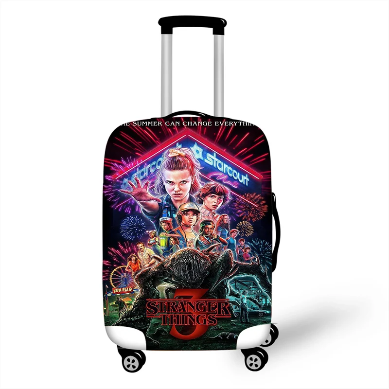 

18-32 '' Stranger Things Elastic Luggage Protective Cover Trolley Suitcase Dust Bag Case Travel Accessories