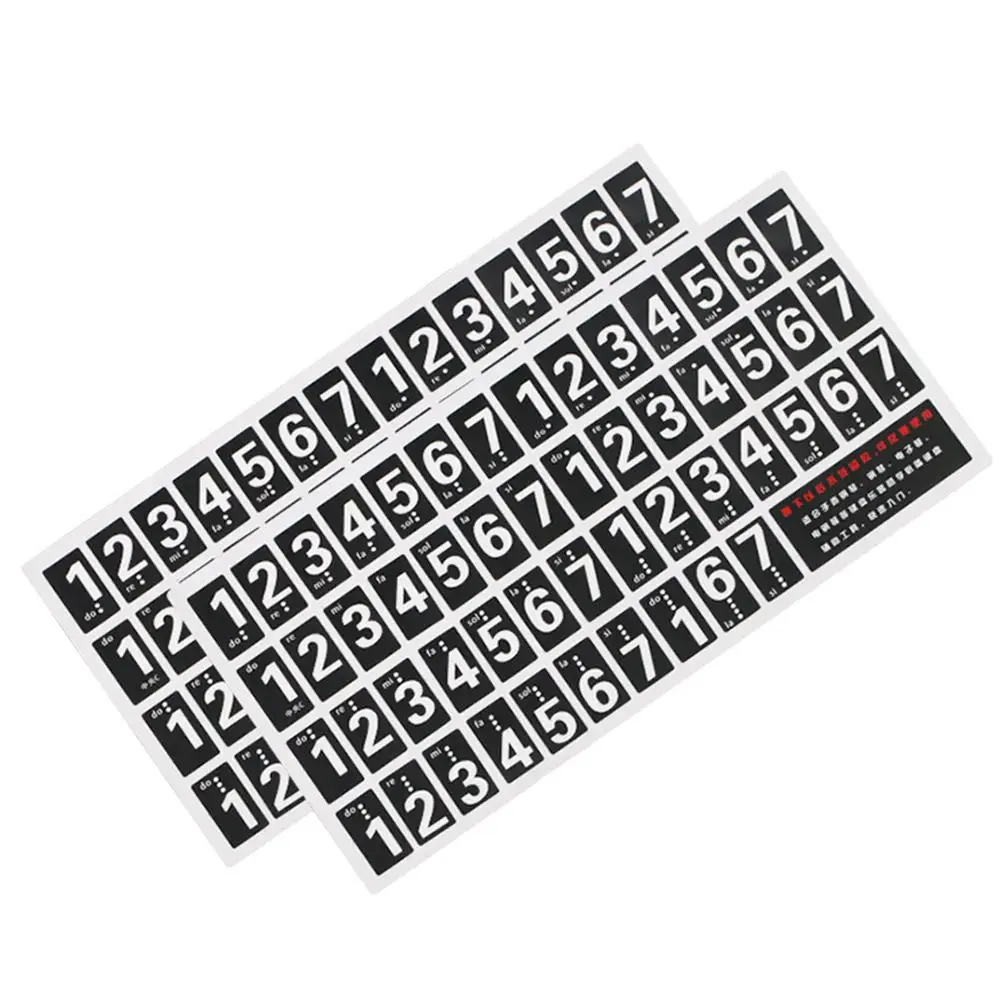 Наклейки на клавиатуру стикеры с именем звука 61 клавиша наклейки для электронной