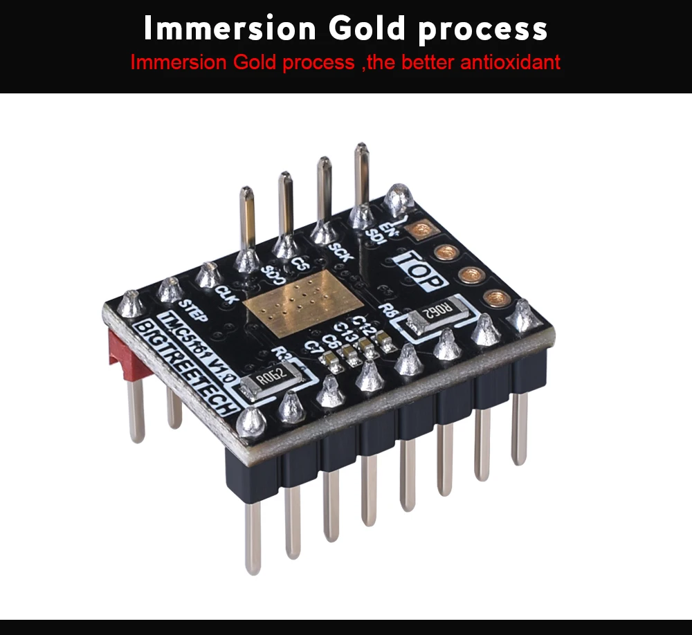BIGTREETECH TMC5161 V1.0 SPI шаговый двигатель встроенный драйвер MOSFET 3d принтер запчасти VS TMC2209 TMC2130 TMC5160 для SKR V1.3 PRO