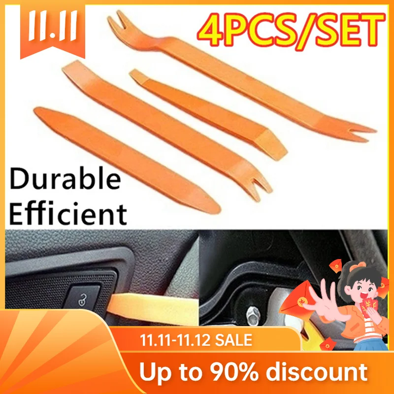 

4pcs/set Cool Auto Car Radio Door Clip Panel Trim Dash Audio Removal Installer Pry Tool