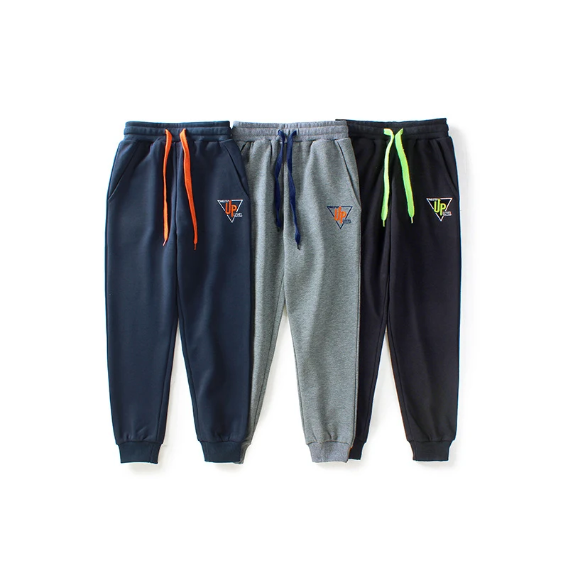 

DIIMUU 5-13 Years Fashion Kids Boys Sports Trousers Children Elastic Waist Long Pants Cotton Bottoms Clothing