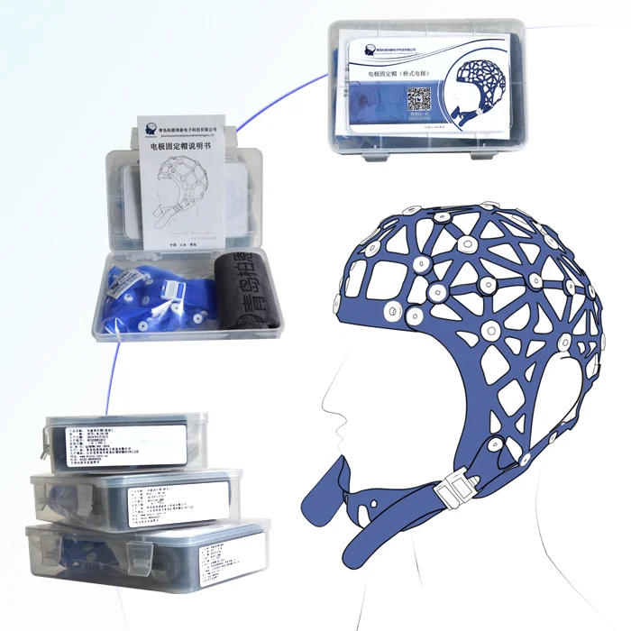 Головной убор топографа EEG головной Резиновая лента мост электрод фиксированный