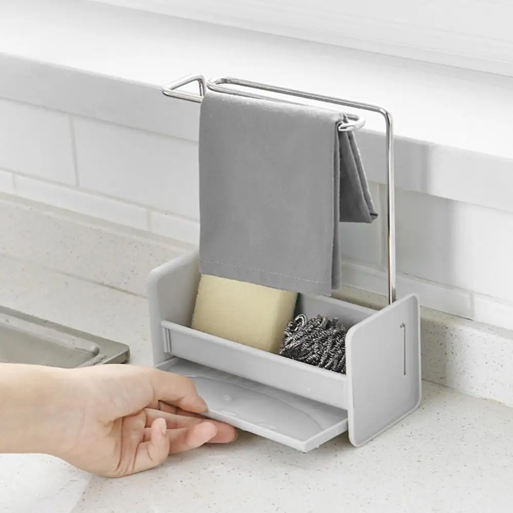 Съемный держатель для кухонной посуды из нержавеющей стали полотенец Чистящая