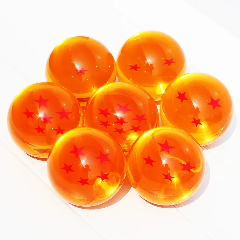 3 5 см Драконий жемчуг Z DBZ аниме хрустальный шар Shenron Dragonball смола ПВХ Avtion фигурки