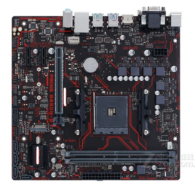 Новая стандартная материнская плата разъем AM4 DDR4 USB3.0 SATA3 DVI VGA 32 Гб B350 десктопная |