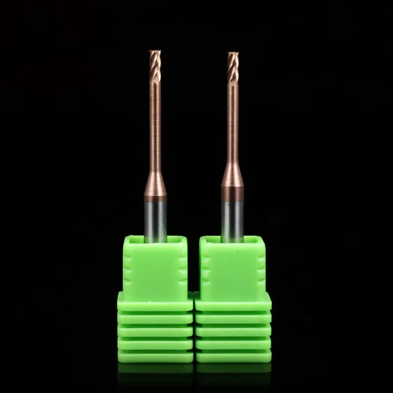 HRC 60 ° 4/2 канавки 0 2-3 мм Маленькая Концевая фреза карбидная Вольфрамовая сталь CNC