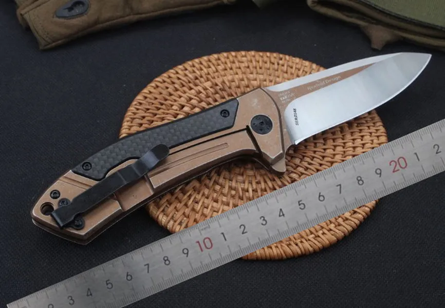 

ZT Knife 0801CF ZT0801 Pocket Folding D2 Blade Bearing System Tactical Survival Hunting Fishing EDC Knifes Gift Knives