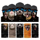 Волшебный шарф, банданы серии с животными, маска, маска для улицы, спорта, езды на велосипеде, пеших прогулок, унисекс, многофункциональная повязка на голову, мотоциклетная маска для лица