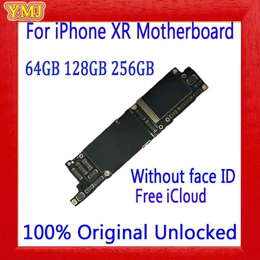 С/без лица ID для iPhone XR материнская плата 64 Гб 128 ГБ 256 оригинальная
