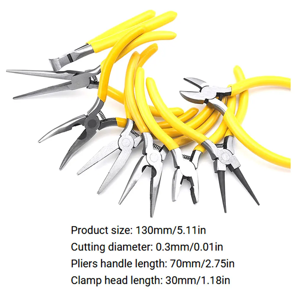 

8Pcs/Set Jewelry Pliers Kit 5 Inch Mini Needle Nose Pliers Crafts Tool Kit For DIY Jewelry Accessories Beaded Craft Tool Kit