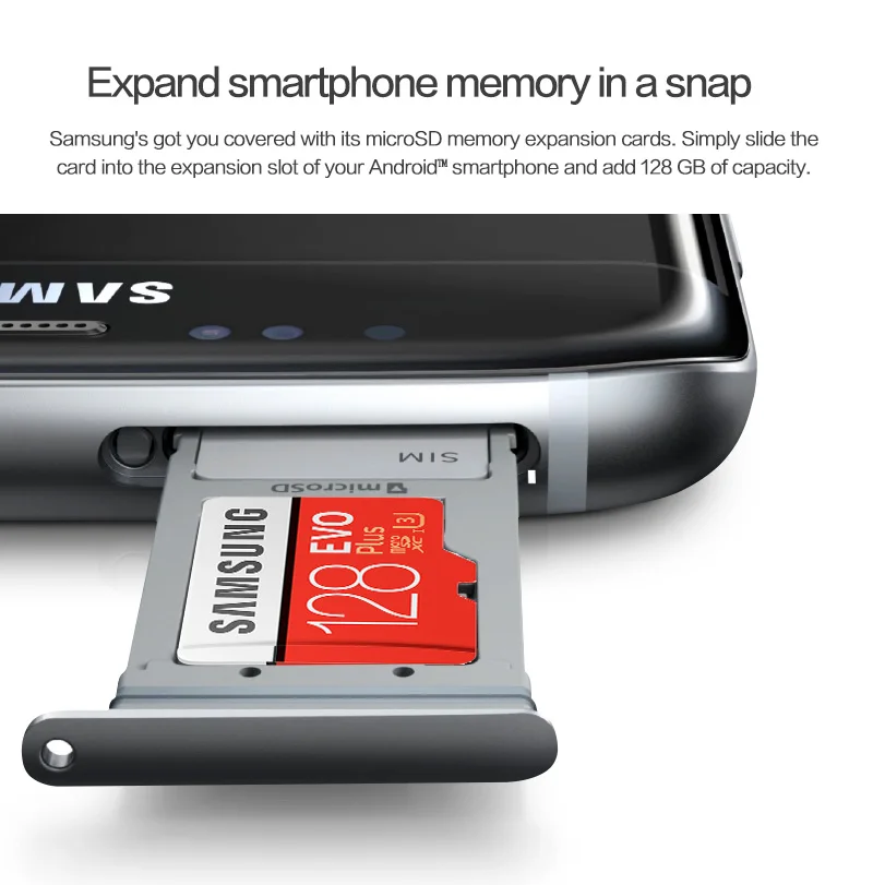 SAMSUNG Оригинальная карта памяти 128G 256GB максимальная скорость чтения 100 МБ/с. класс 10 U3 EVO PLUS 64GB TF карты UHS-I карта Micro SD