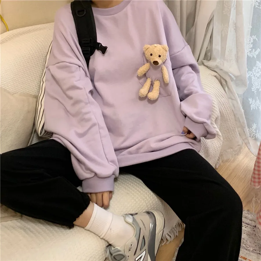 Sweatshirt Women Autumn Winter Oversized Hoodie Harajuku Hoodie Women Sweetshirts Kawaii Clothes Women Pullovers Korean Fashion