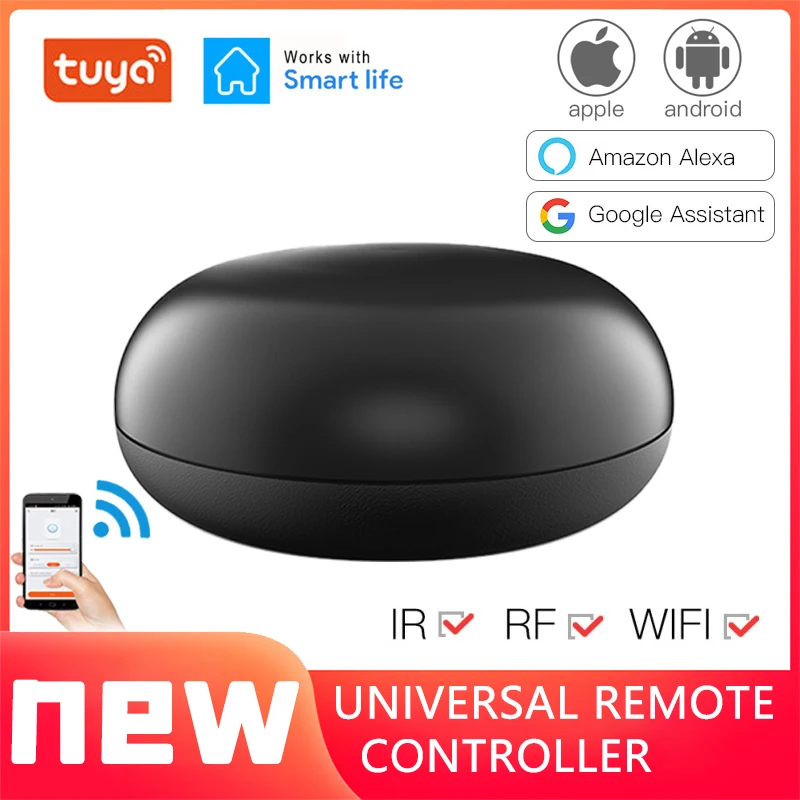 

Умный пульт дистанционного управления Tuya Smart RF + IR, совместимый с Wi-Fi