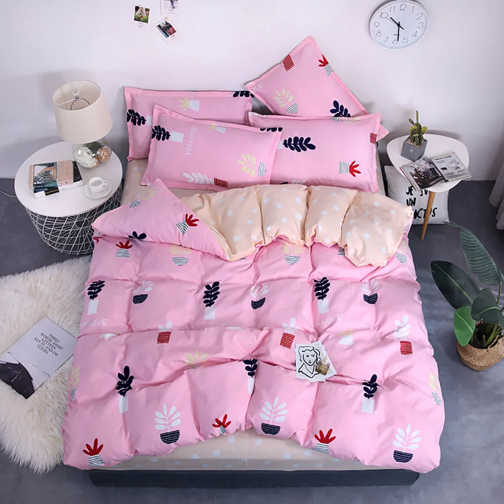 Thumпостельные принадлежности для девочек набор постельного белья вишневый