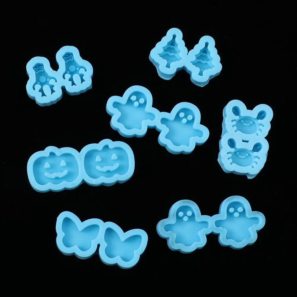 

Hot Sale Cartoon Animal Ear Studs Silicon Molds for Resin Art DIY Craft Handmade UV Epoxy Resin Santa Claus Jewelry Making Tools
