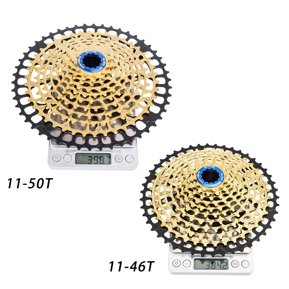 ZTTO MTB 11 скорость 11-50 46T Золотая кассета 50T 11v k7 Сверхлегкая сталь s звездочки HG