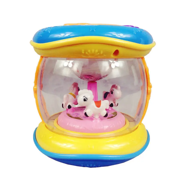 

Baby Music Drum Children's Luminous Early Education and Wisdom Baby Merry-go-round Hand Drum Toy Gift for kids