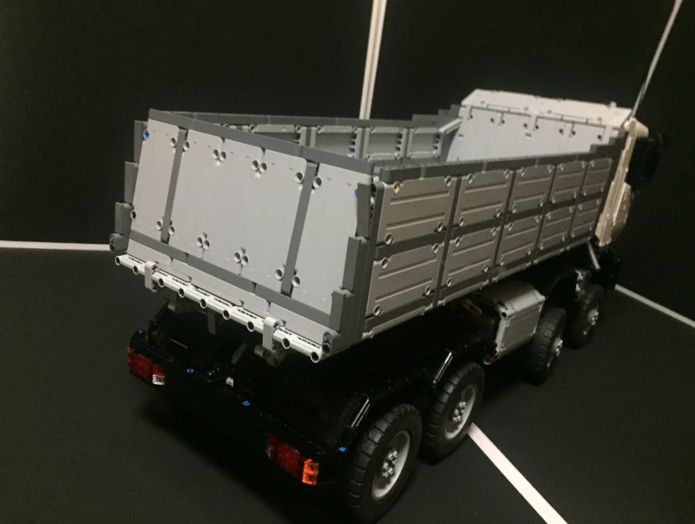 Строительный блок технологии механические шестерни MOC 5287 самосвал 8x8 гигантский