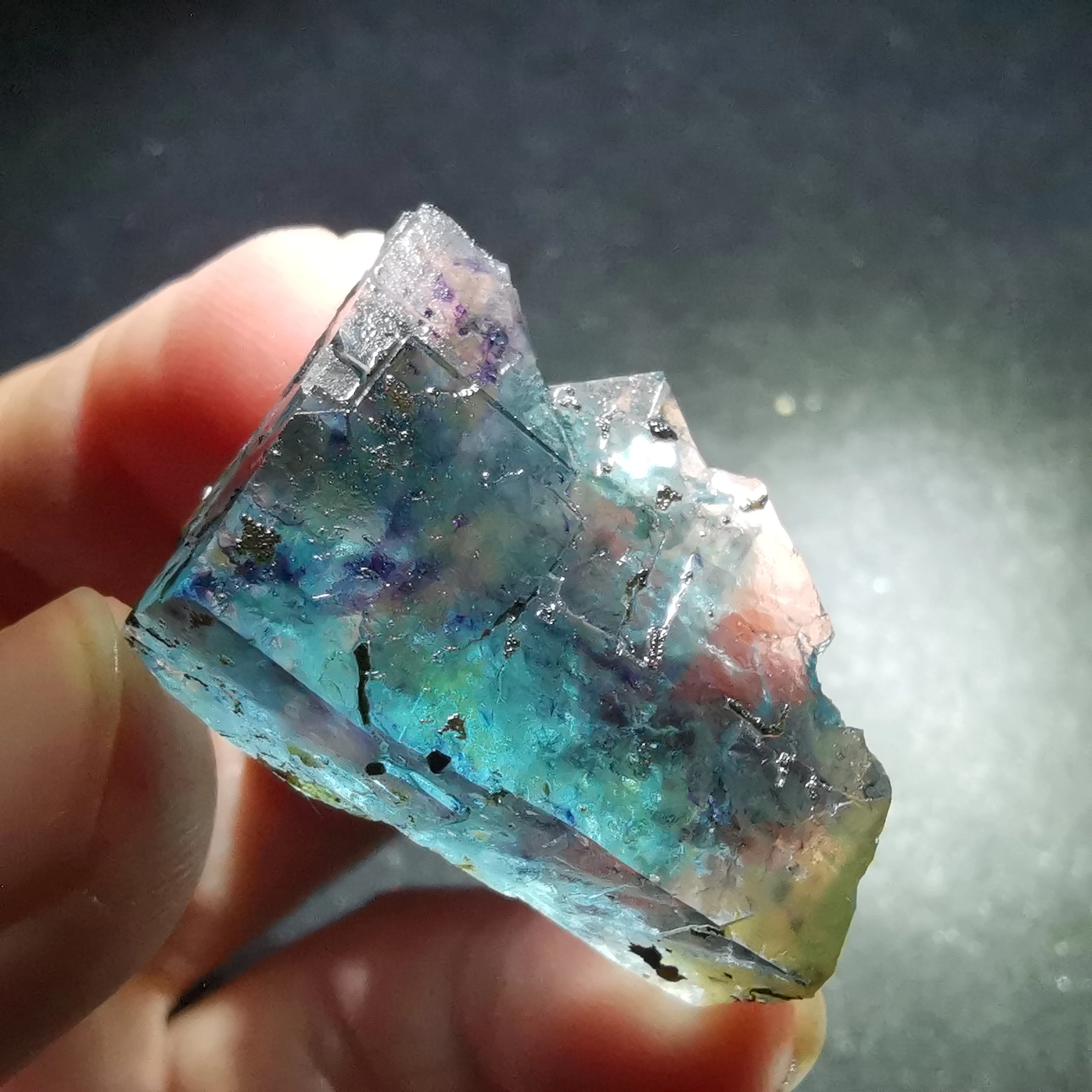 

15.4gNatural rare green fluorite mineral specimen stone and CRYSTAL HEALING CRYSTAL QUARTZ GEM