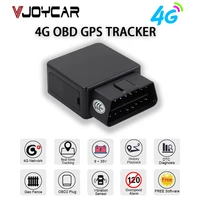 real 4g lte obd gps tracker real time tracking car mini plug play obd2 gps locator shock plug out alarm geofence free app