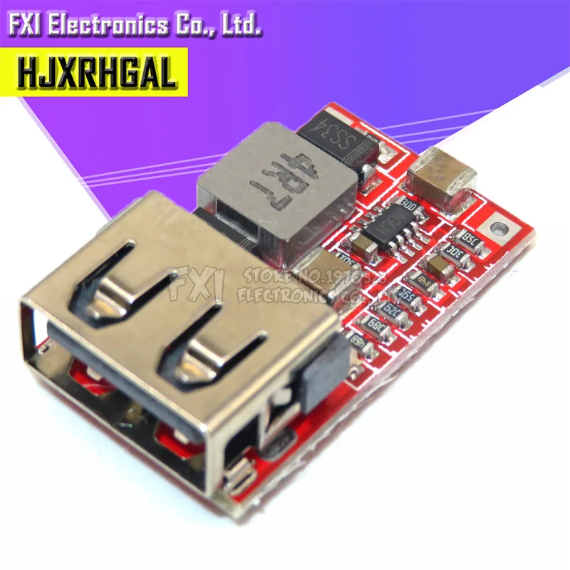 5 шт. эффективность 97.5% DC понижающий модуль 6 24V12V24V до 5V3A автомобильное USB зарядное
