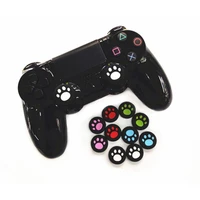 4pcs cat paw silicone thumb stick grips cap cover fit for ps3 ps4 xbox one 360