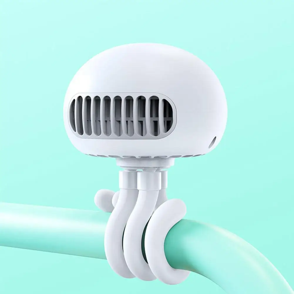 

Portable Mini Fan 360° Rotating Bladeless Stroller Fan USB Rechargeable Silent Fan Outdoor Stroller Cooling Fan Clip