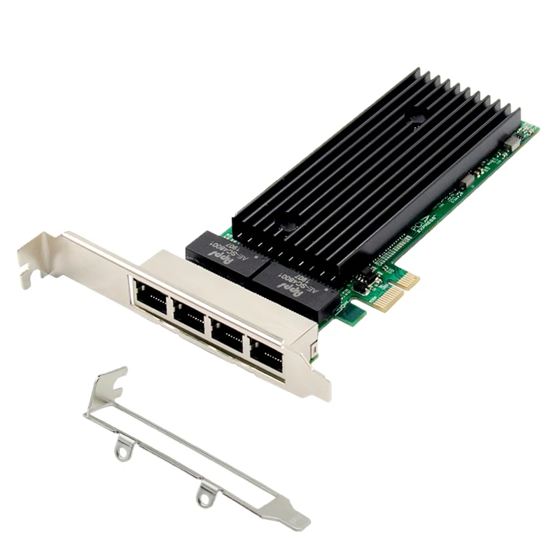 

Intel 82576EB PCI-E X1 4 Ports RJ45 Gigabit Network Card 10/100/1000Mbps Server Network Adapter